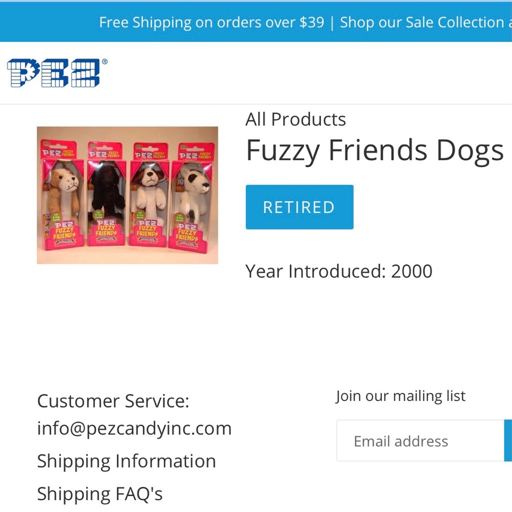 NEW! RETIRED! 2000 PEZ Cat & Dog, Brutus Bulldog